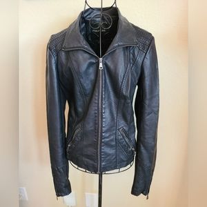 Faux Leather Jacket - M